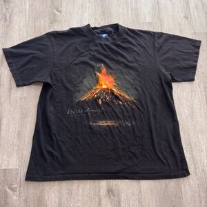 JB Volcan Arenal Costa Rica Volcano Graphic T-Shirt Mens Large Black